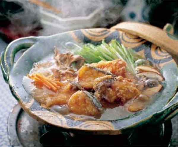 ぶりと水菜のみぞれ鍋